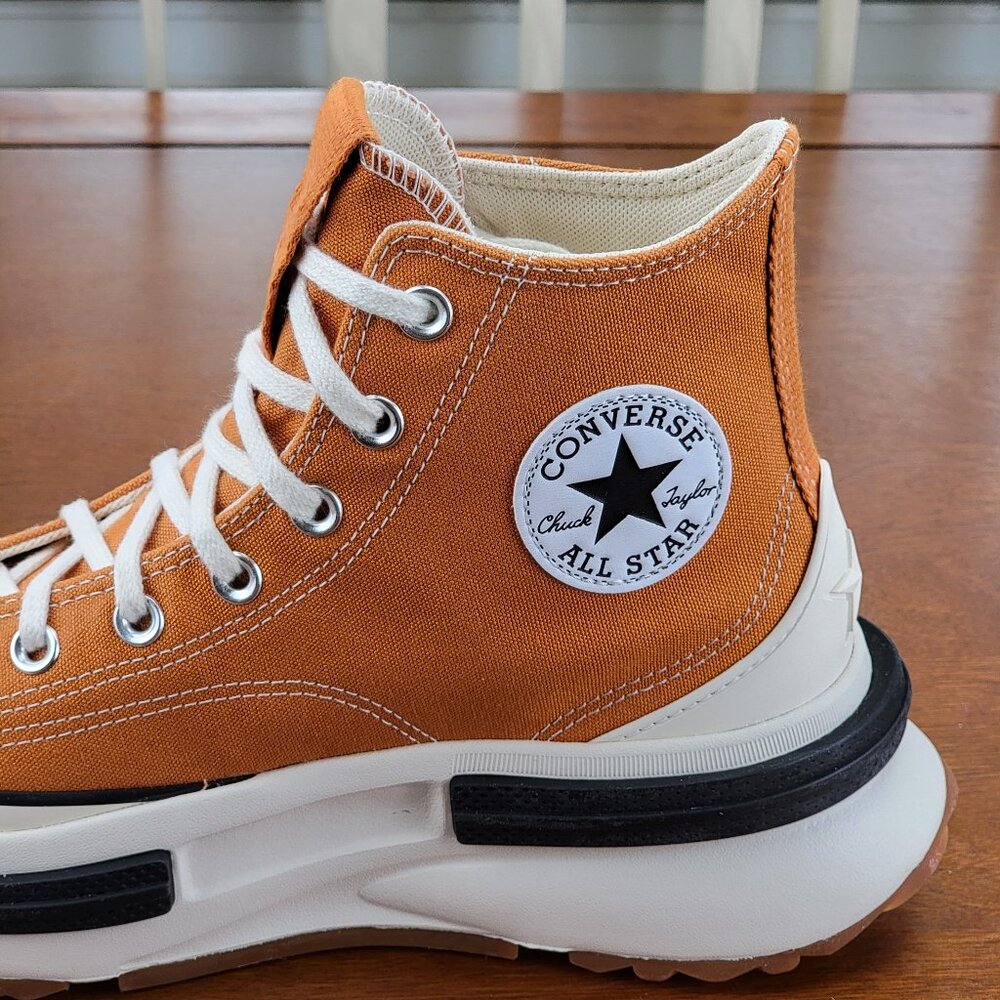 Women's Orange High-Top Sneakers - Picture 9 of 16